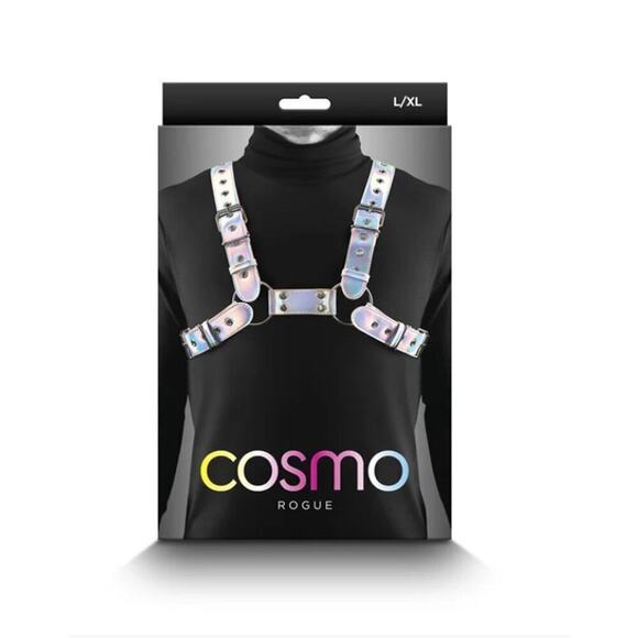 🦋B2G1🦋NS NOVELTIES Cosmo Vinyl Chest Harness ROGUE | Multiple Sizes | - Picture 4 of 5